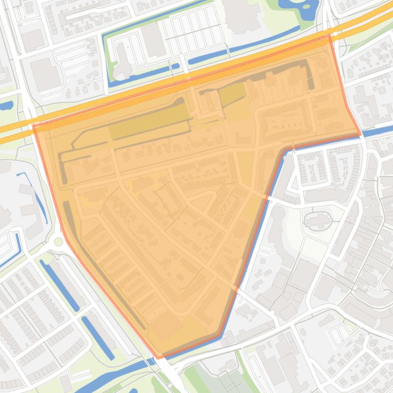 Kaart van de Oranjebuurt.