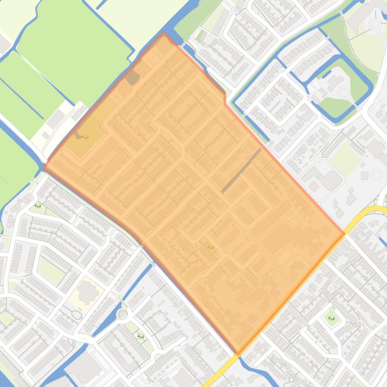 Kaart van de Oranjebuurt.