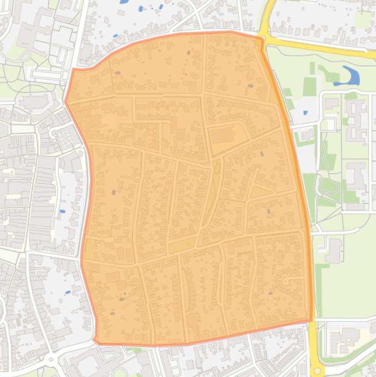 Kaart van de Oranjebuurt.