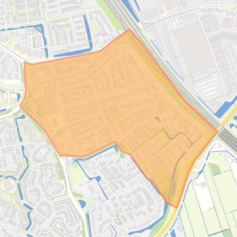 Kaart van de buurt Oranjewijk 1.