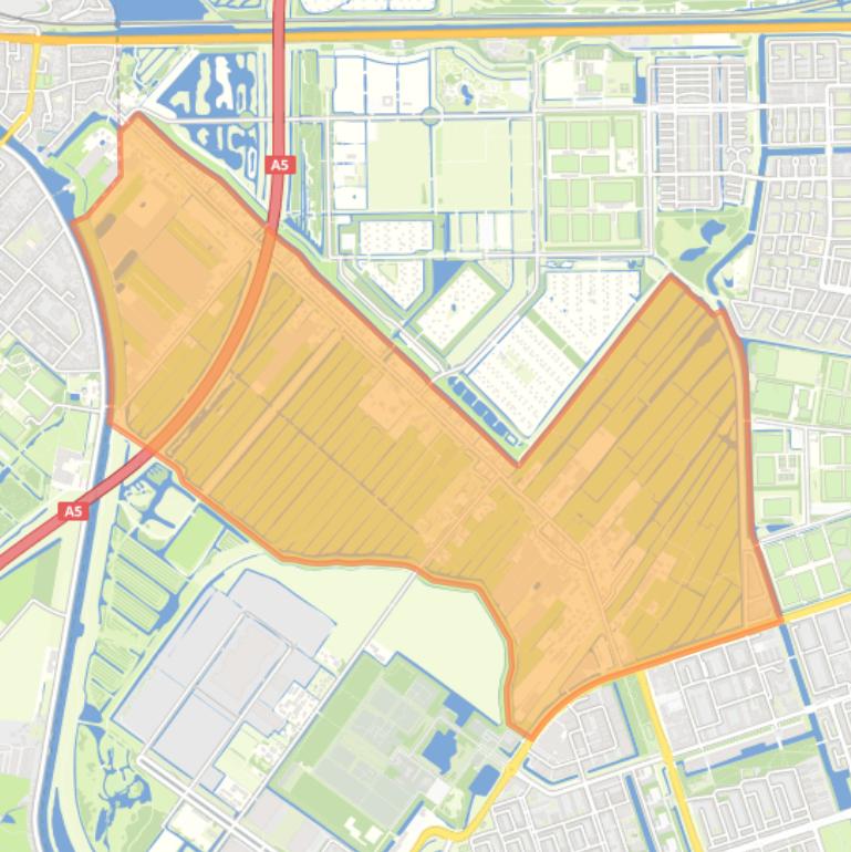 Kaart van de buurt Osdorper Bovenpolder.