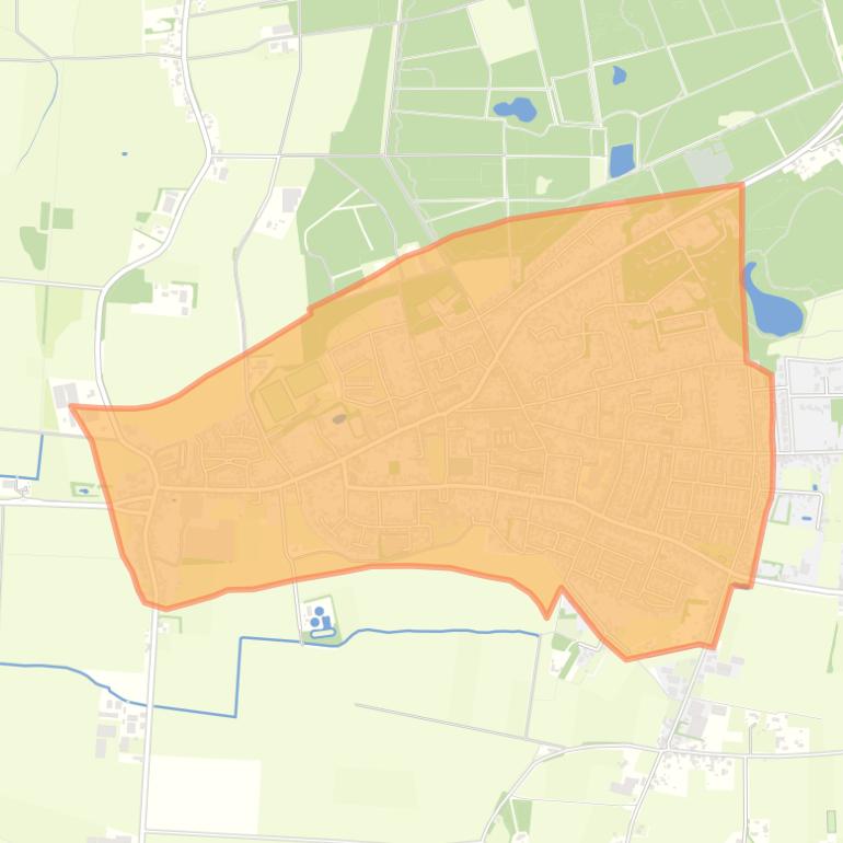 Kaart van de buurt Ossendrecht.