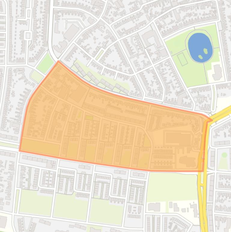 Kaart van de buurt Ossenkoppelerhoek Midden Noord.
