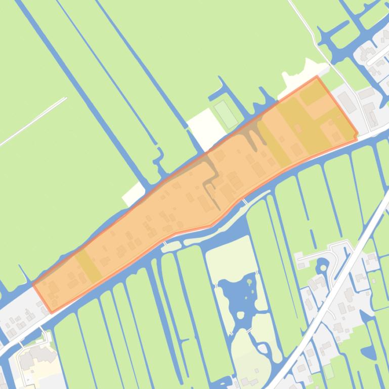 Kaart van de buurt Ottoland-Kortezijde.