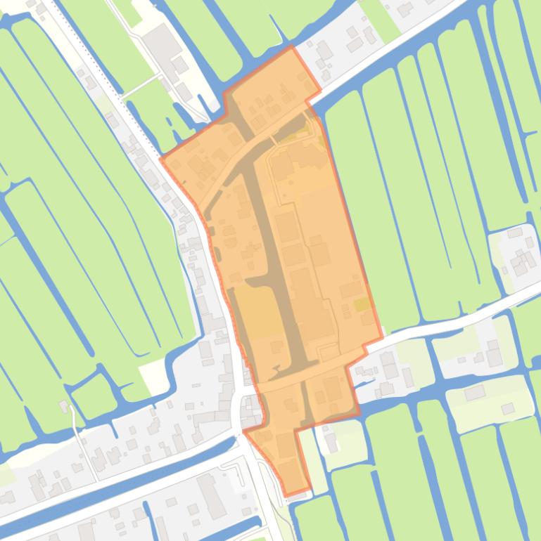 Kaart van de buurt Ottoland-Vuilendam.