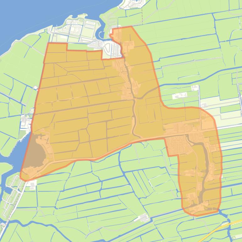 Kaart van de buurt Oud Ade en Zevenhuizen.