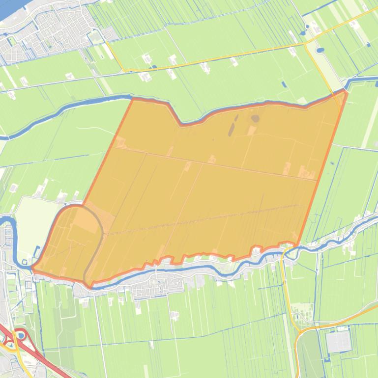 Kaart van de buurt Oud-Alblas-Buitengebied-Noord.