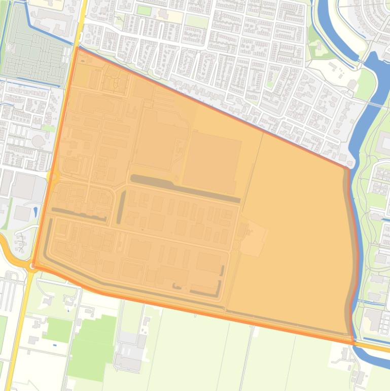 Kaart van de buurt Oud-Beijerland Bedrijventerrein De Hoogerwerf.