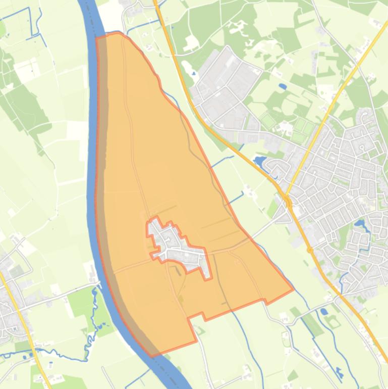 Kaart van de buurt Oud-Bergen Buitengebied.