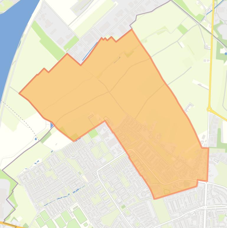 Kaart van de buurt Oud-Caberg.