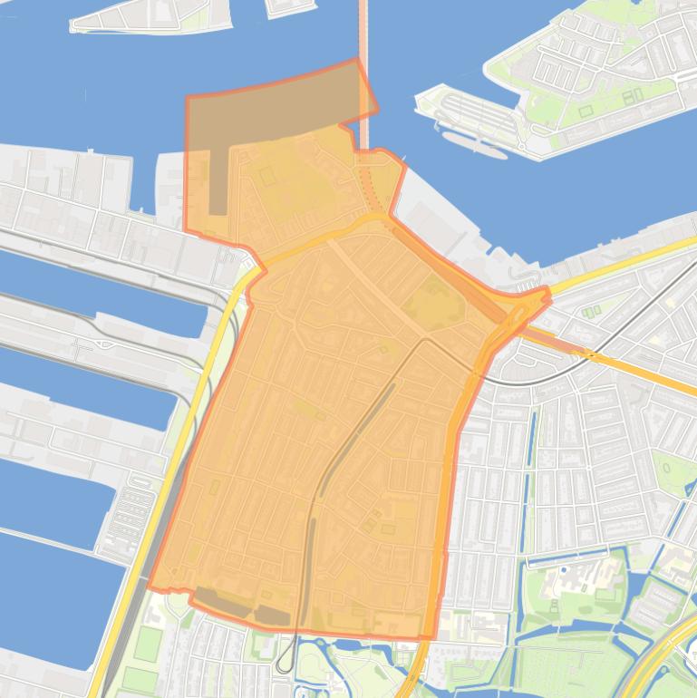 Kaart van de buurt Oud Charlois.