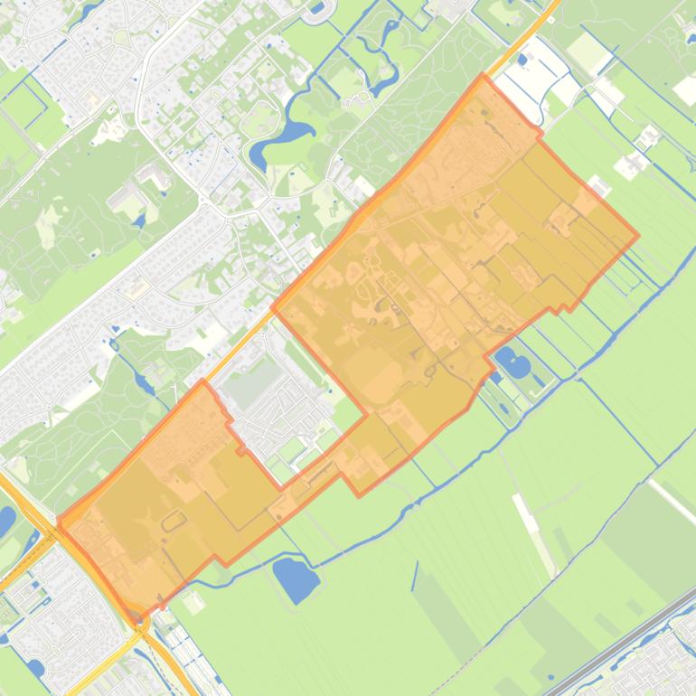 Kaart van de buurt Oud-Clingendaal.