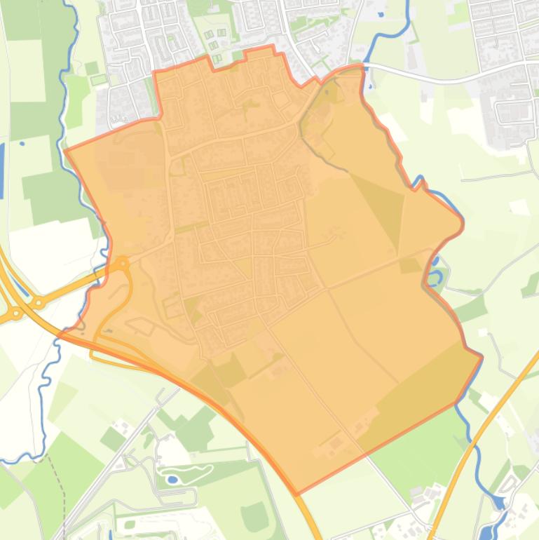 Kaart van de buurt Oud-Dommelen & Lage Heide.