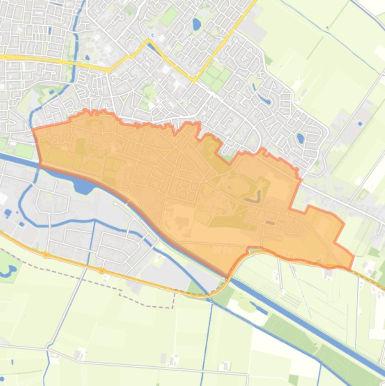 Kaart van de buurt Oud Dongen.
