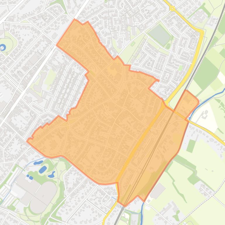 Kaart van de buurt Oud-Geleen (centrum).