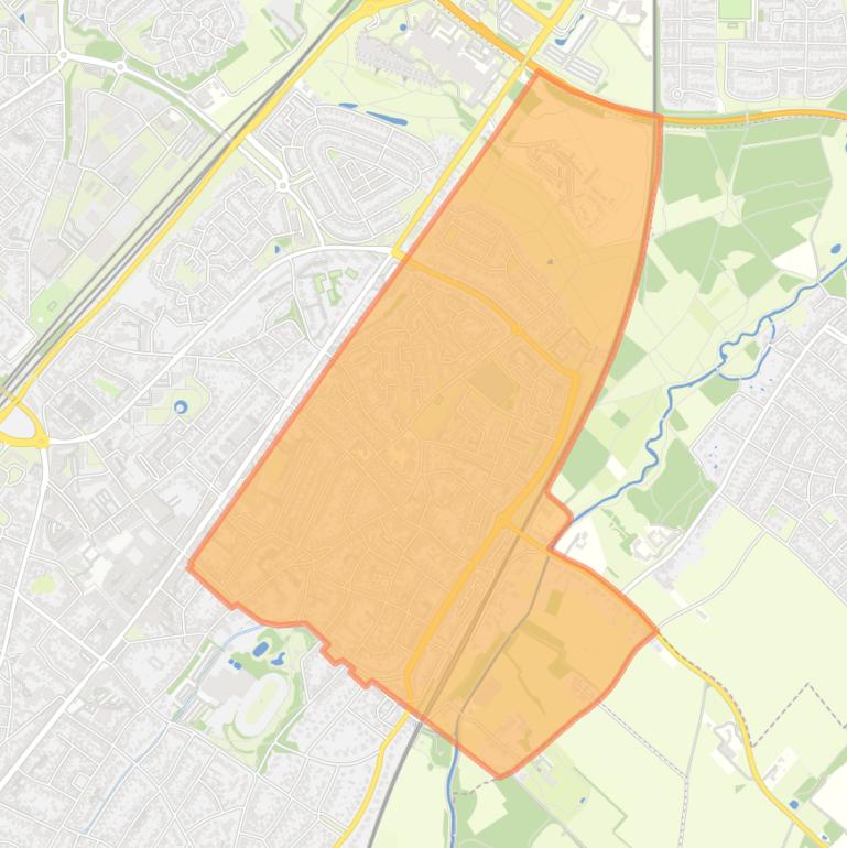 Kaart van de buurt Oud-Geleen en Haesselderveld.