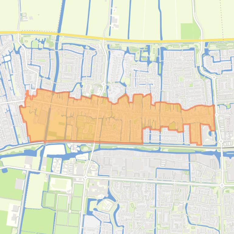 Kaart van de buurt Oud Grootebroek.