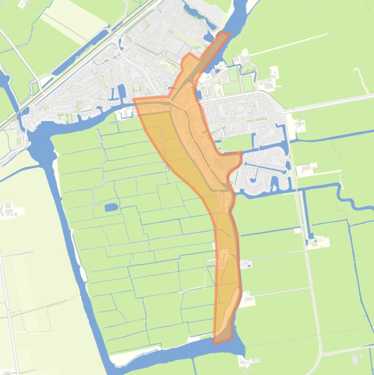 Kaart van de buurt Oud IJlst.