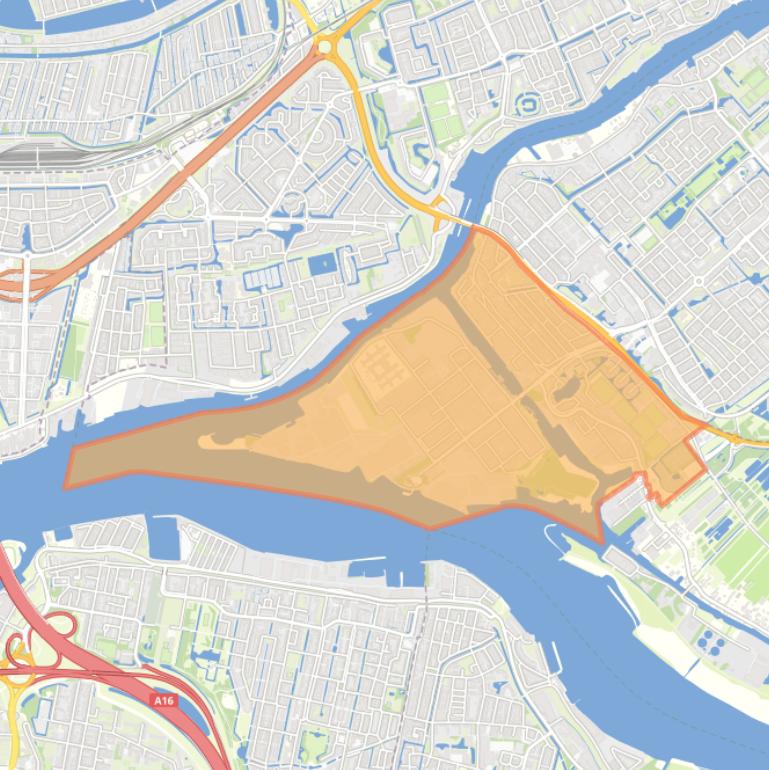 Kaart van de buurt Oud Krimpen.