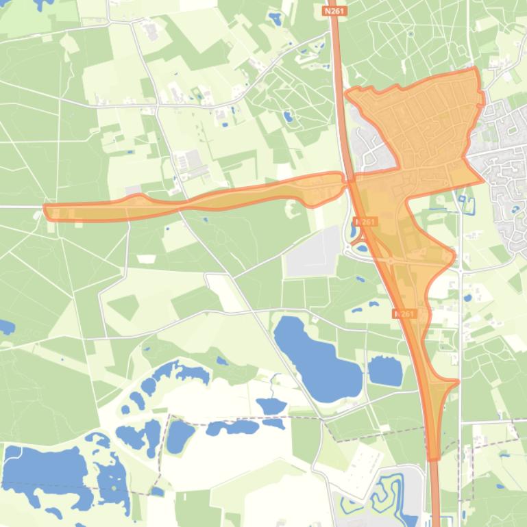 Kaart van de buurt Oud-Loon.