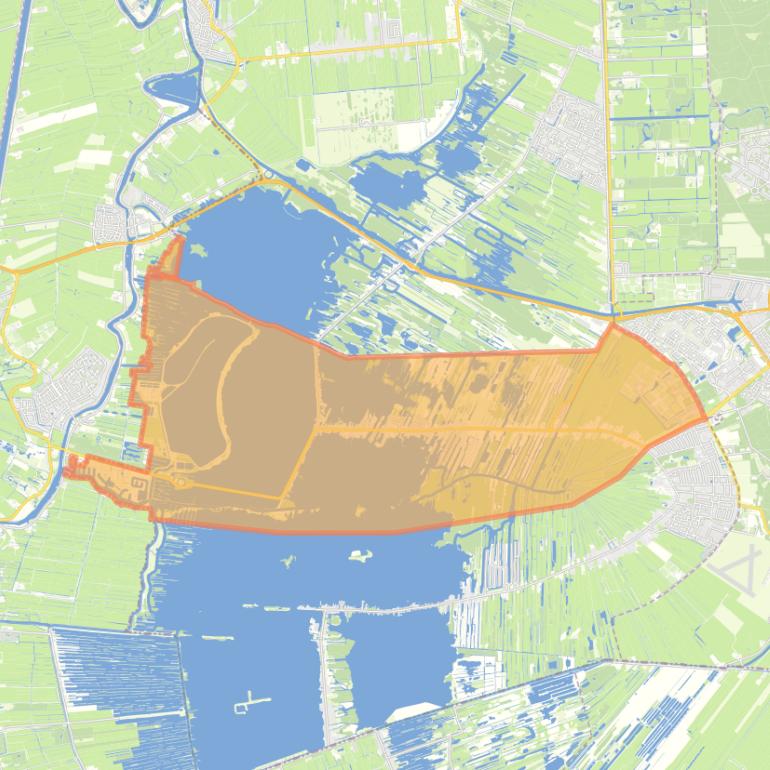 Kaart van de buurt Oud-Loosdrecht.