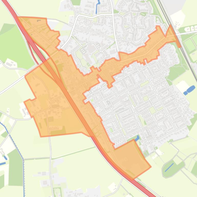 Kaart van de buurt Oud-Maarheeze.