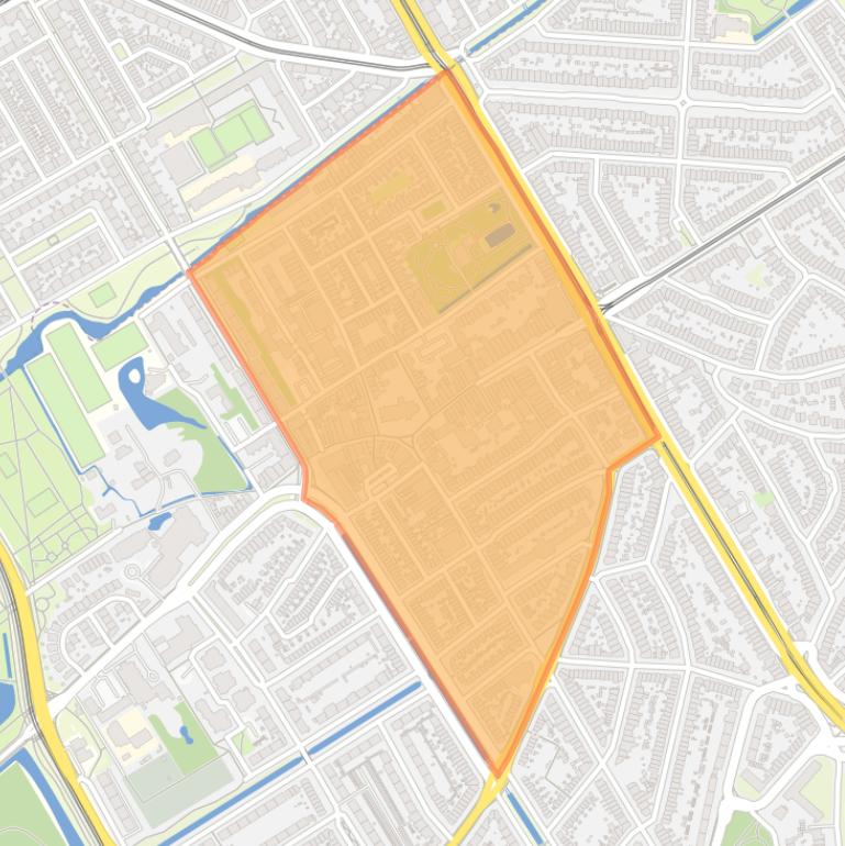 Kaart van de buurt Oud-Rijswijk.