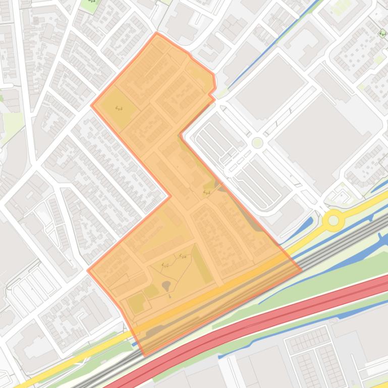 Kaart van de buurt Oud Sportpark.