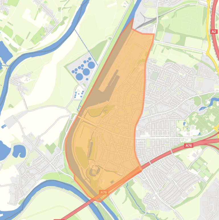 Kaart van de buurt Oud-Stein.