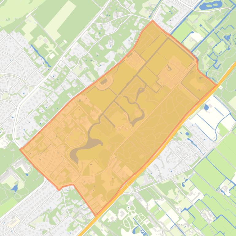 Kaart van de buurt Oud-Wassenaar.