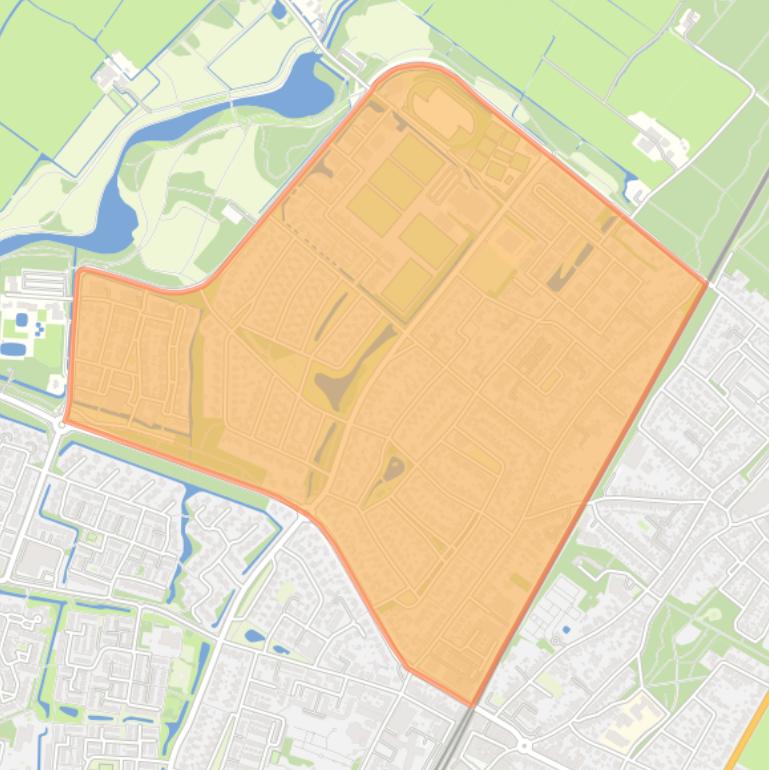 Kaart van de buurt Oud West.