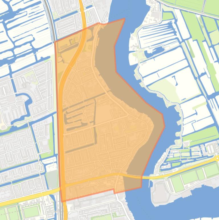 Kaart van de buurt Oud Zaandijk.