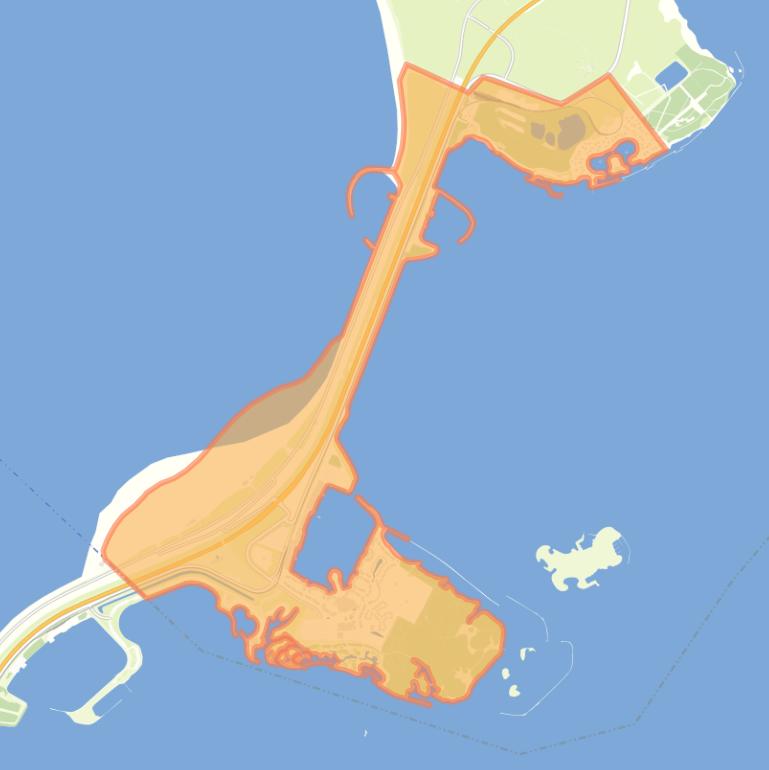 Kaart van de buurt Ouddorp brouwersdam.