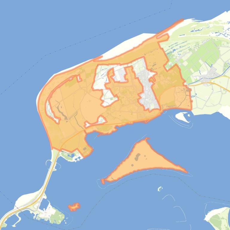 Kaart van de buurt Ouddorp buitengebied.