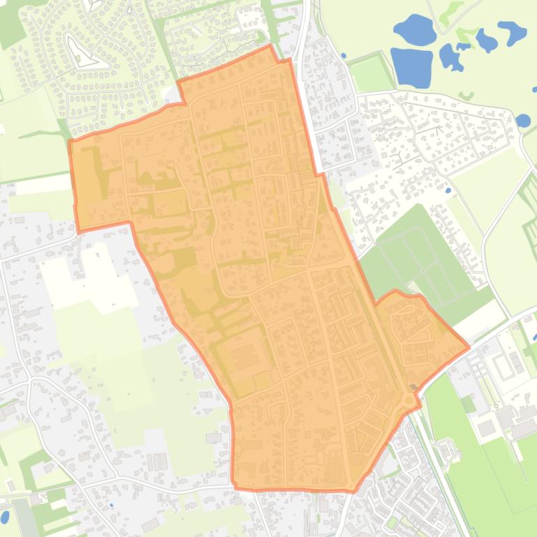 Kaart van de buurt Ouddorp noord.