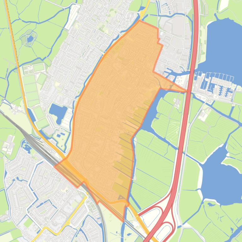 Kaart van de buurt Oude Dorp.
