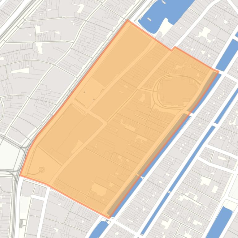 Kaart van de buurt Oude Kerk en omgeving.