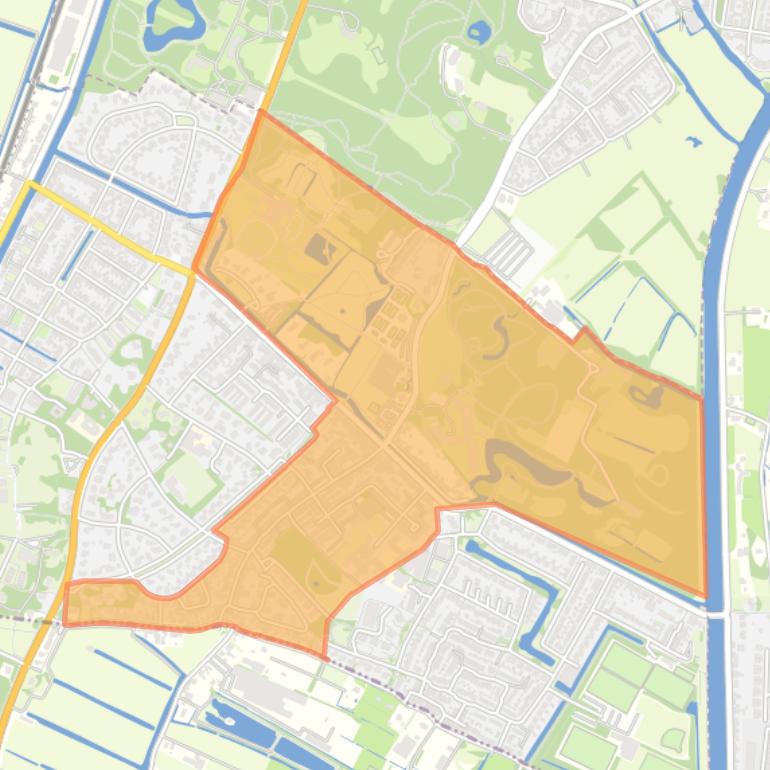 Kaart van de buurt Oude Kern Bennebroek.