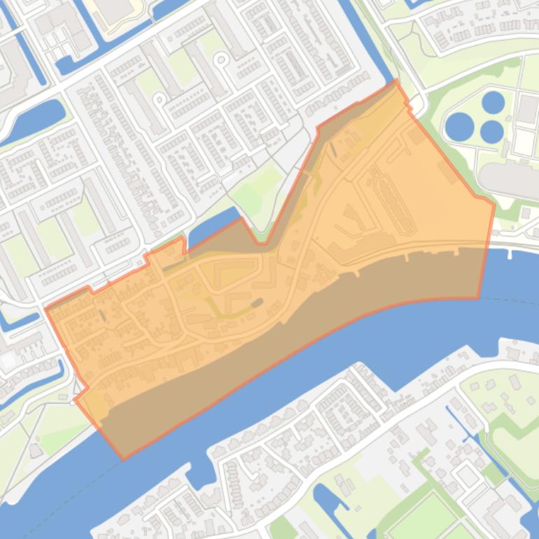 Kaart van de buurt Oude Kern.