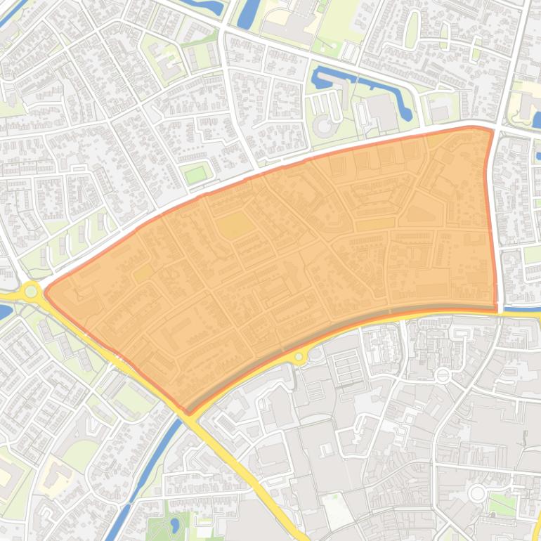 Kaart van de Oude Molenbuurt.