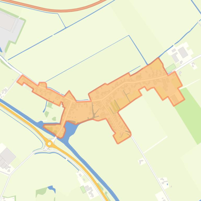 Kaart van de buurt Oude Niedorp (woonkern).