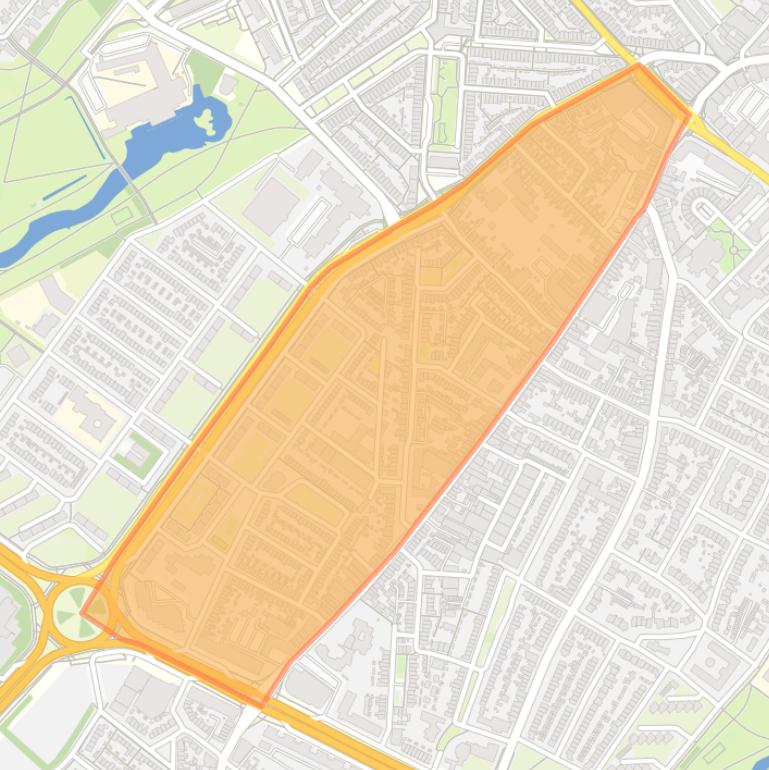 Kaart van de buurt Oude Spoorbaan.