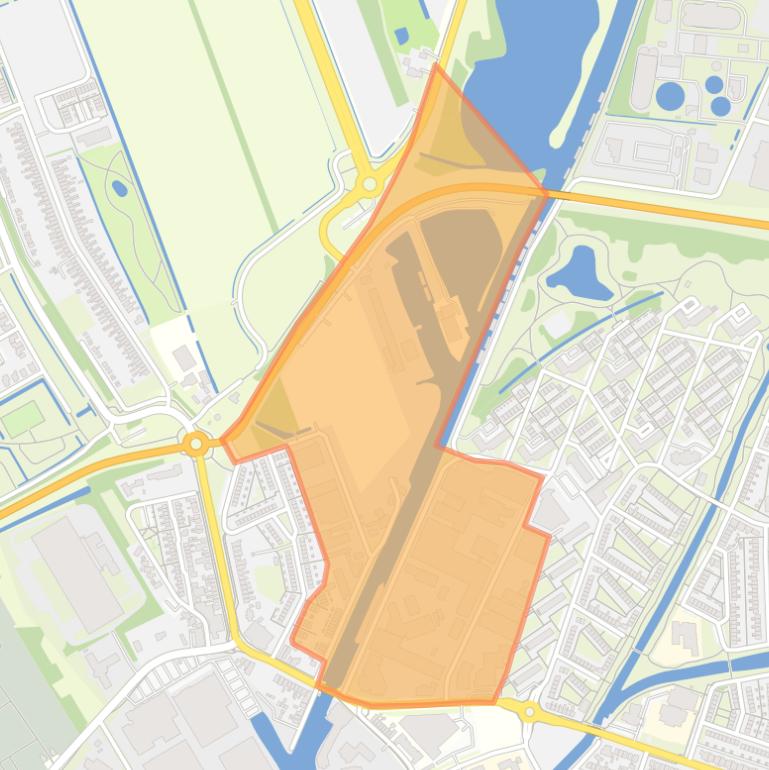 Kaart van de buurt Oude Vaart.