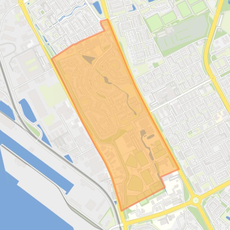 Kaart van de buurt Oude Vaart.