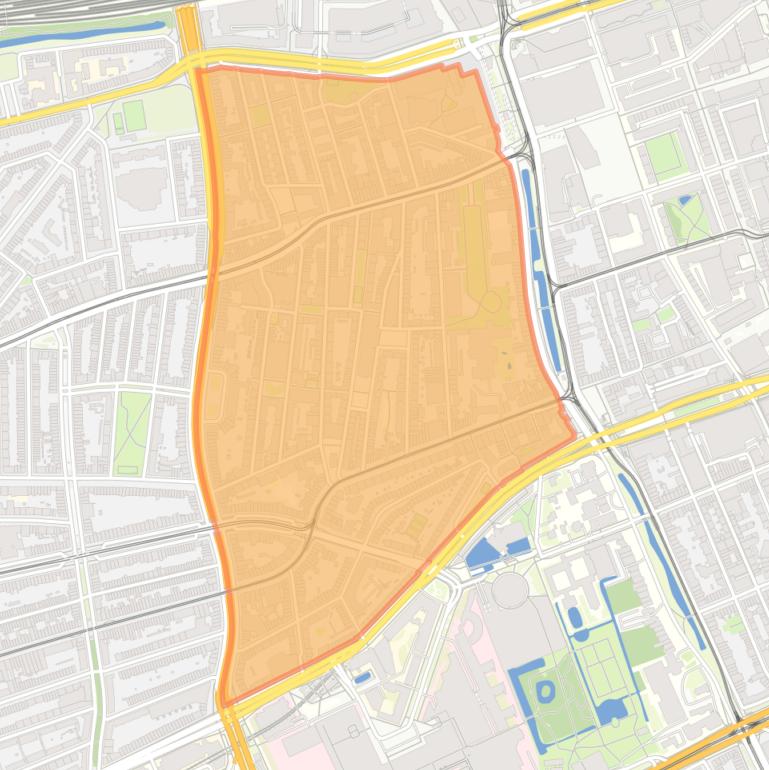 Kaart van de buurt Oude Westen.