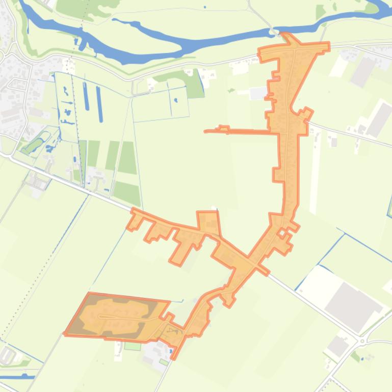 Kaart van de buurt Oudendijk.