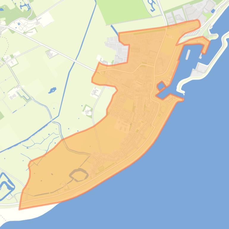 Kaart van de buurt Oudeschild.