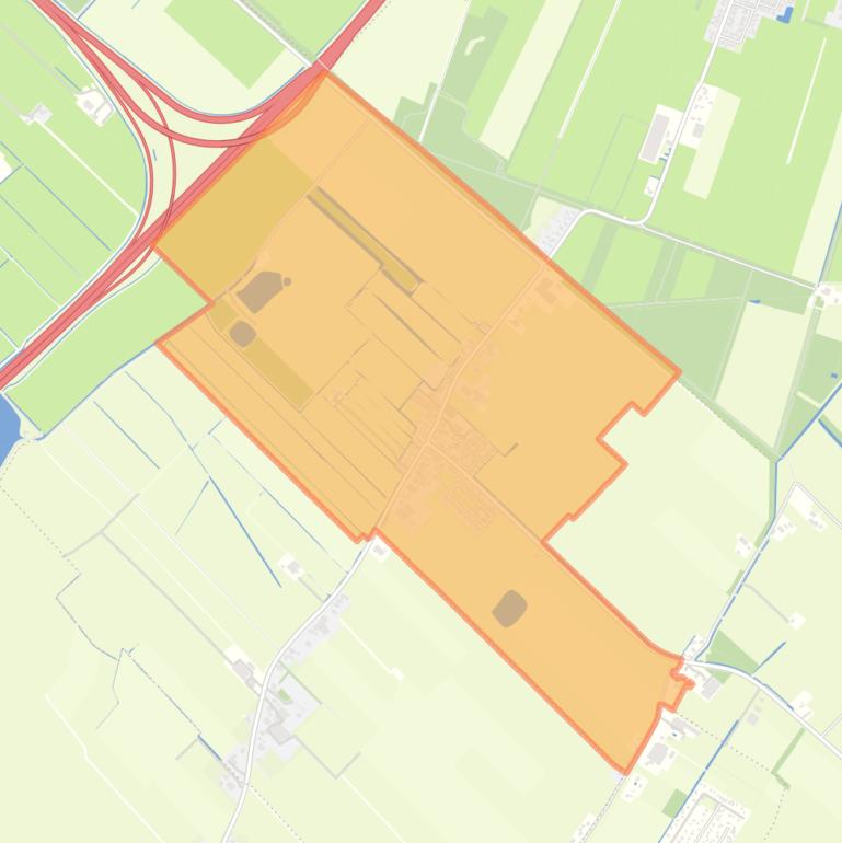 Kaart van de buurt Ouwsterhaule.