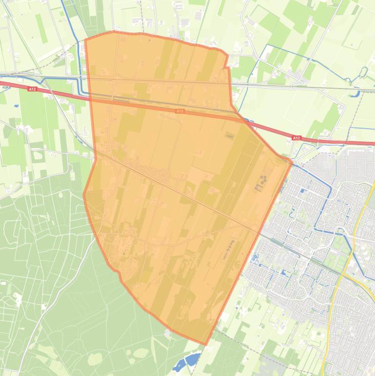 Kaart van de buurt Overberg.