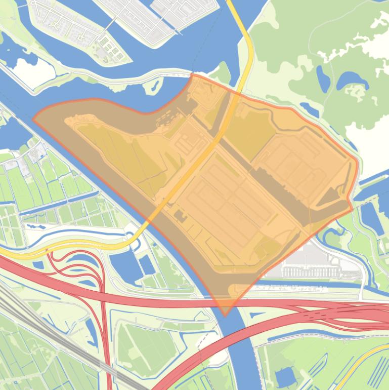 Kaart van de buurt Overdiemen.